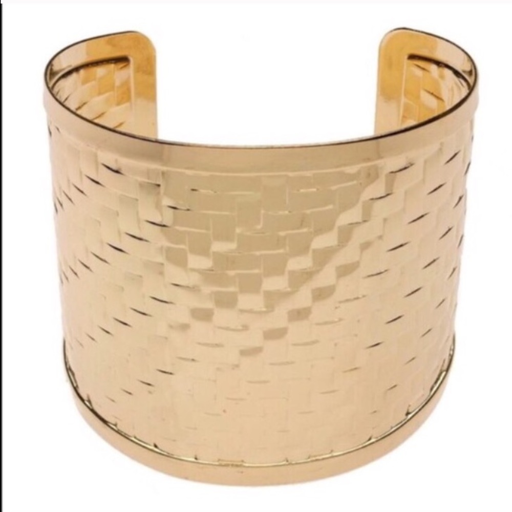 Gold cuff bracelet